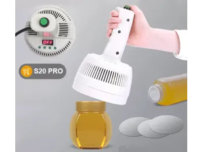 S20-PRO SELLADORA POR INDUCCIÓN MAGNETICA COMPACTA PORTÁTIL PARA TAPAS [20-100mm]