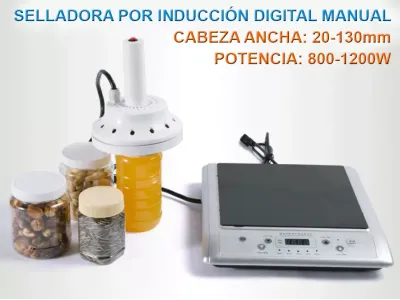 SIM-130D SELLADORA POR INDUCCIÓN MAGNÉTICA DIGITAL MANUAL - SELLO: [20-130MM] [800-1200W]