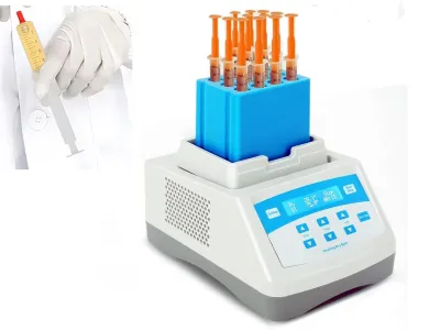 GEL-12x5 CALENTADOR DE BAÑO SECO DE GEL PRP PPP BIOFILLER FABRICACIÓN DE PLASMA CON BLOQUE DE 12x5ML Y CONTROL DIGITAL PRECISO DE TEMPERATURA