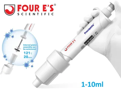 FOUR E'S SCIENTIFIC MICROPIPETA PROFESIONAL DE VOLUMEN VARIABLE DE 1 A 10ML CON PANTALLA DE VOLUMEN DE 4 DIGITOS Y CERTIFICADO DE PRUEBA FOUR E'S SCIENTIFIC MICROPIPETA PROFESIONAL DE VOLUMEN VARIABLE DE 1 A 10ML CON PANTALLA DE VOLUMEN DE 4 DIGITOS Y CERTIFICADO DE PRUEBA