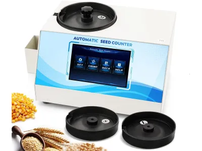 CGOLDENWALL MÁQUINA CONTADORA AUTOMÁTICA DE SEMILLAS MULTIFUNCIÓN DE ALTA PRECISIÓN CON PANTALLA TÁCTIL, ALMACENAMIENTO DE DATOS Y VELOCIDAD AJUSTABLE
