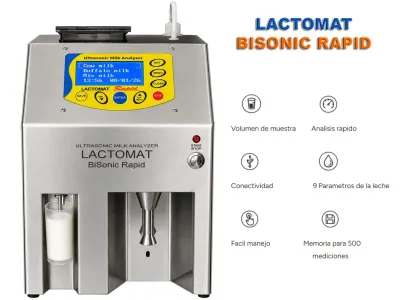 LACTOMAT BISONIC ANALIZADOR POR ULTRASONIDO RAPIDO PARA LA MEDICIÓN DE PARAMETROS BÁSICOS DE LA LECHE