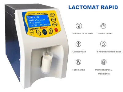 LACTOMAT RAPID ANALIZADOR POR ULTRASONIDO RAPIDO PARA LA MEDICIÓN DE PARAMETROS BÁSICOS DE LA LECHE
