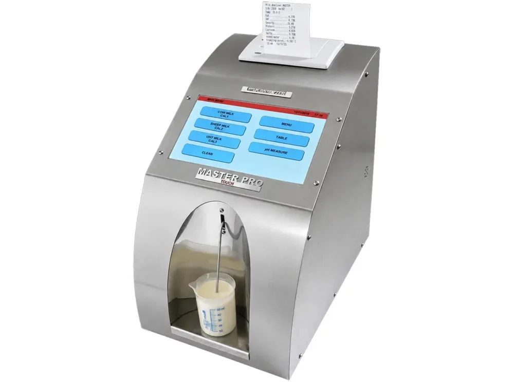 MASTER PRO TOUCH ANALIZADOR POR ULTRASONIDO PARA LA MEDICIÓN DE PARAMETROS DE LA LECHE
