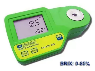 MILWAUKEE MA871 REFRACTÓMETRO DIGITAL MEDIDOR DE AZÚCAR DE 0 A 85% BRIX CON ATC