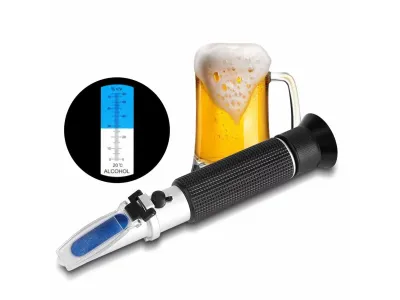 RA-80 REFRACTÓMETRO DE MANO PROFESIONAL DE MEDICIÓN DE CONCENTRACIÓN DE ALCOHOL 0-80% CON CONPENSACIÓN ATC