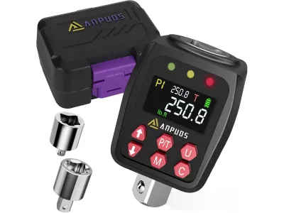 AP08-340 ADAPTADOR DE TORQUE DIGITAL CON PRECISIÓN ±1%, VALOR PREESTABLICIDO, ALMACENAMIENTO DE DATOS [12.5-250.8 Pies/libras] / [17-340 Nm] / Media Pulgada