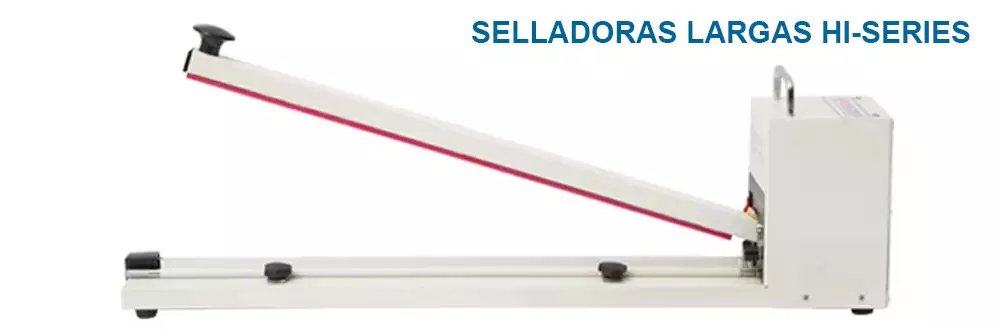 HI-SERIES Selladoras Manuales de Impulso Largas con Transformador Grande para Trabajo Pesado