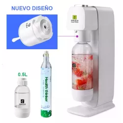 G8B MÁQUINA GASIFICADORA DE AGUA PARA HACER GASEOSAS Y SODA (BLANCA) - NUEVO DISEÑO