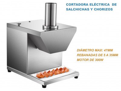 CES-47 CORTADORA REBANADORA ELÉCTRICA COMERCIAL DE SALCHICHAS / CHORIZOS DE 300W 