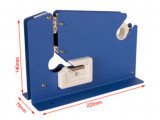 PCB-A PRECINTADORA CIERRA CUELLO DE BOLSAS PLÁSTICAS CON CINTA ADHESIVA / ACERO PINTADO AZUL
