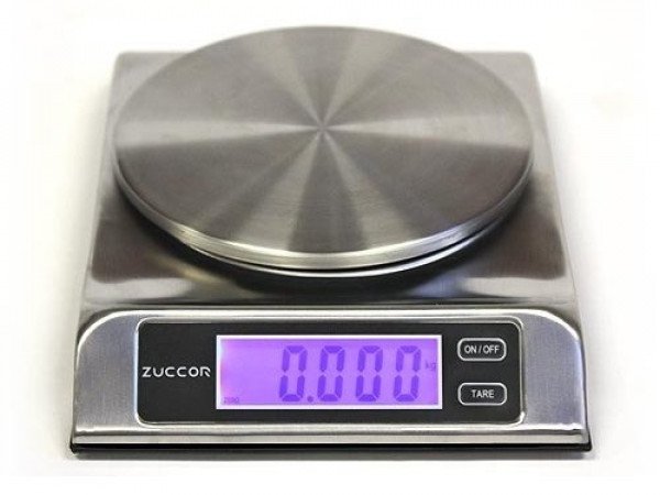 ZUCCOR Capri Báscula Digital de Acero Inoxidable para Alimentos de 13Lb o 6Kg / 1gr